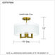 Bodnar 3 Light 15 inch Aged Brass Semi-Flush Mount Ceiling Light