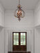 Villa Verona 4 Light 16 inch Verona Bronze with Aged Gold Leaf Accents Foyer Ceiling Light