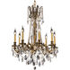 Rosalia 8 Light 24 inch French Gold Dining Chandelier Ceiling Light in Clear, Royal Cut