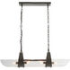 Mykonos 4 Light 37.5 inch Clear and English Bronze Pendant Ceiling Light