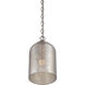 Bally 1 Light 6.5 inch Satin Nickel Pendant Ceiling Light, Essentials