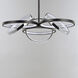 Gyro II LED 26 inch Black and Polished Chrome Single Pendant Ceiling Light