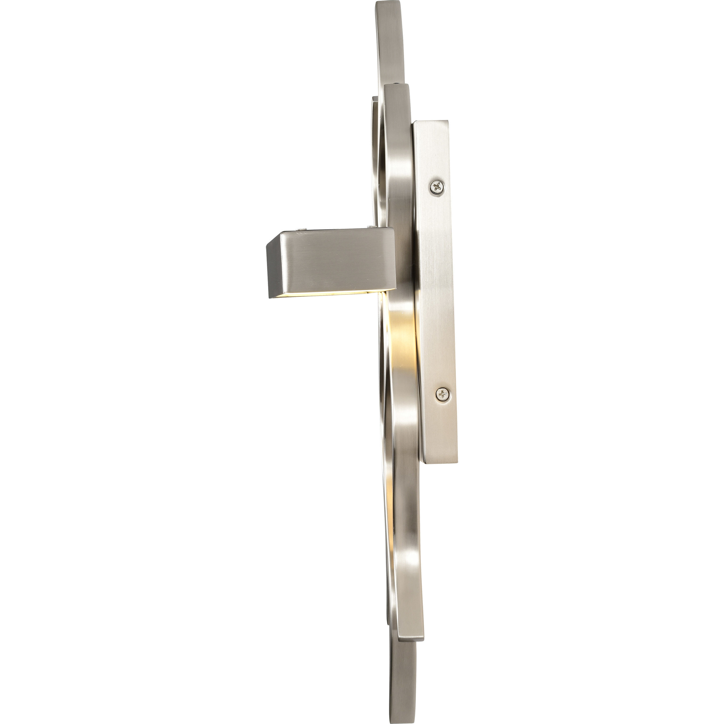 Wave LED 7.88 inch Brushed Nickel ADA Wall Sconce Wall Light