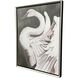 Swan Dance White and Brown and Gray and Green Canvas
