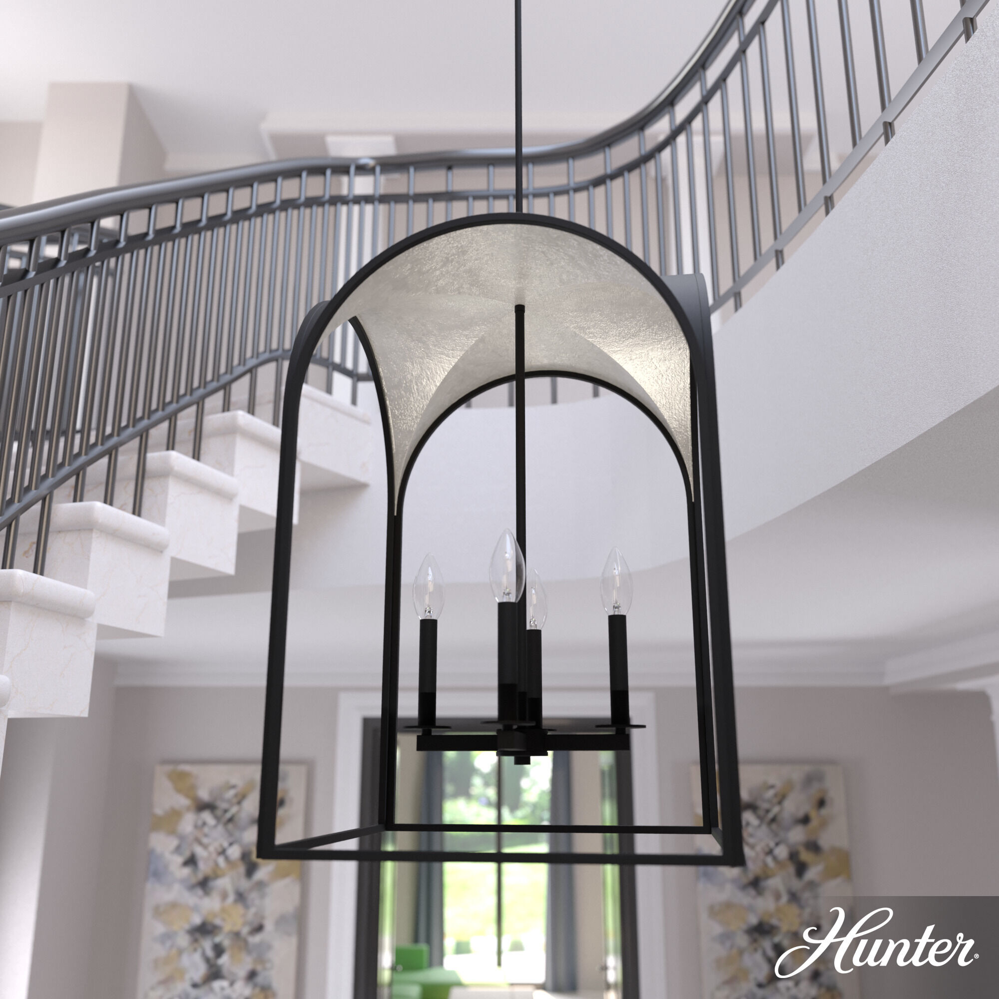 Dukestown 4 Light 18.5 inch Natural Iron Pendant Ceiling Light