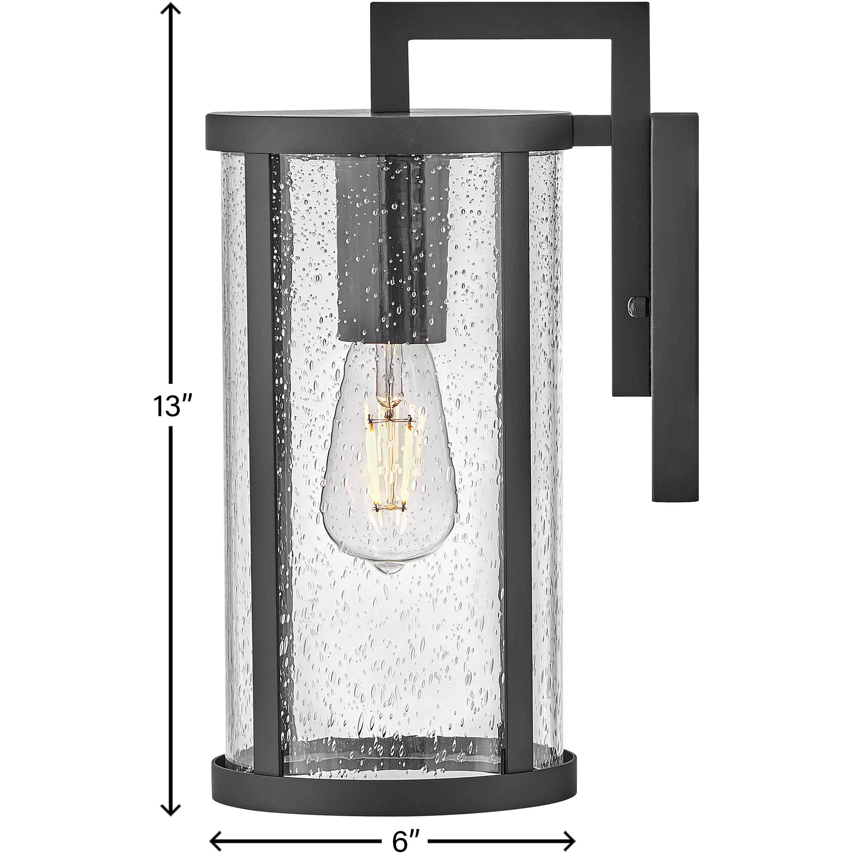 Alfie LED 13 inch Black Outdoor Wall Mount