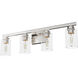 Hartland 4 Light 31 inch Brushed Nickel Vanity Light Wall Light, Large