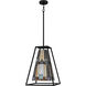 Caledonia 1 Light 14 inch Matte Black Mini Pendant Ceiling Light, Small