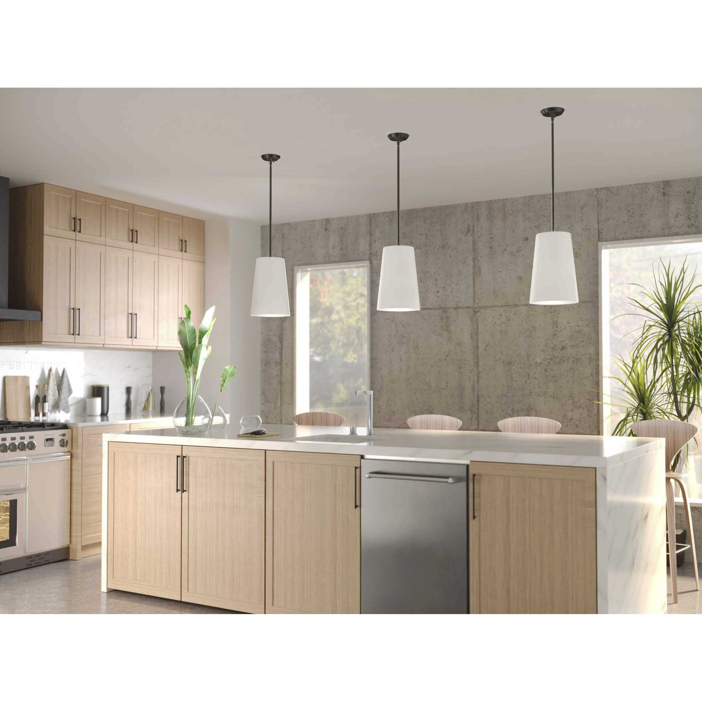 Clarion 1 Light 10.5 inch Matte Black Pendant Ceiling Light