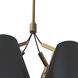Abrams 4 Light 27 inch Antique Brass Chandelier Ceiling Light