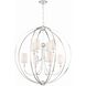 Sylvan 8 Light 40 inch Polished Nickel Chandelier Ceiling Light