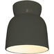 Radiance Collection 1 Light 7.5 inch Pewter Green Outdoor Flush Mount