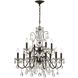 Butler 12 Light 29 inch English Bronze Chandelier Ceiling Light in Clear Hand Cut