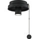 Fitters 1 Light Black Fan Light