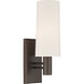 Draxen 1 Light 5.5 inch Dark Bronze Wall Sconce Wall Light