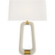 Gianni 28.5 inch 150.00 watt Ivory and Antique Brass Table Lamp Portable Light