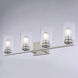 Park Ridge 4 Light 27.5 inch Satin Nickel Bathroom Light Wall Light