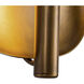 Lustre 9.25 inch Vintage Brass ADA Wall Sconce Wall Light