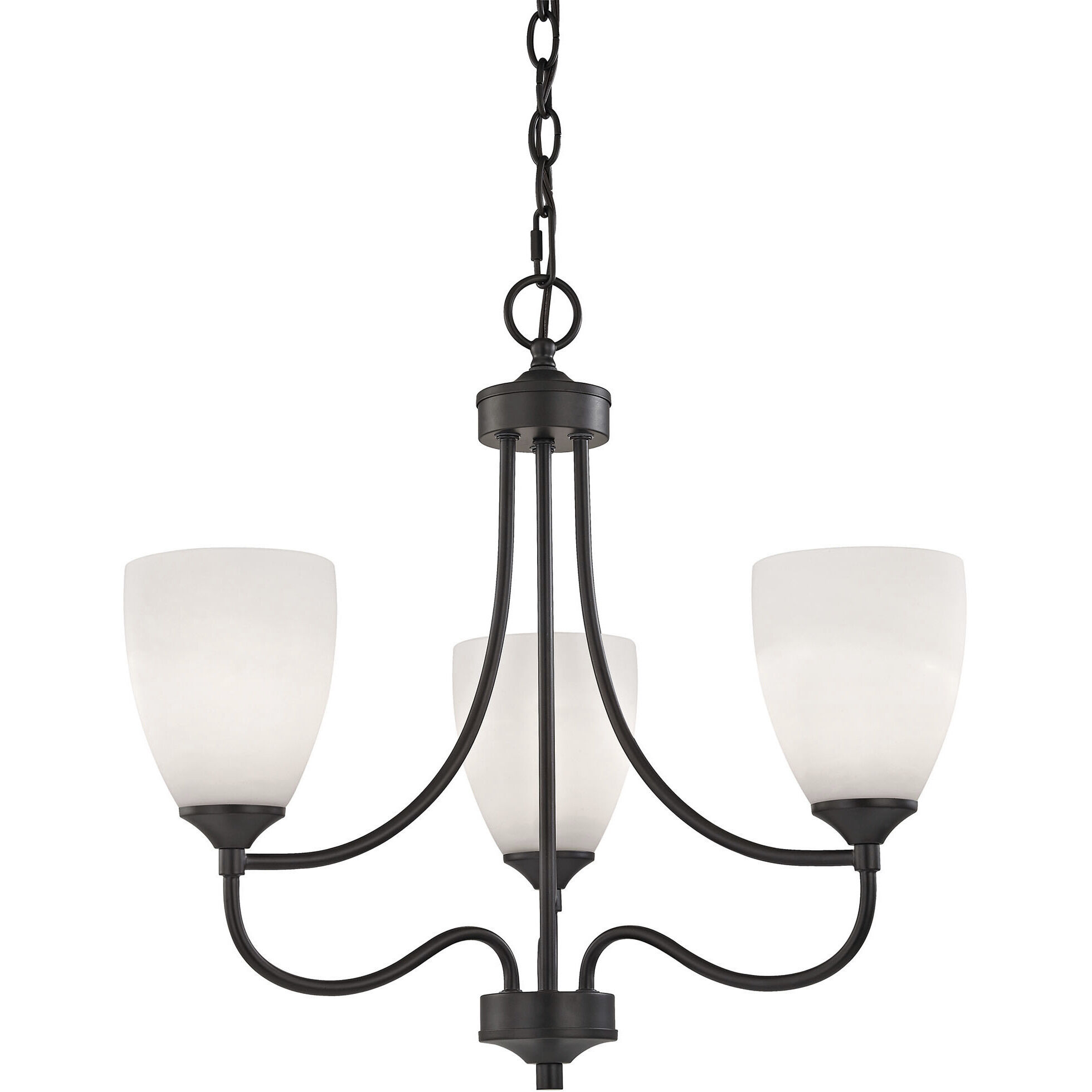 Arlington 3 Light 22 inch Oil Rubbed Bronze Chandelier Ceiling Light