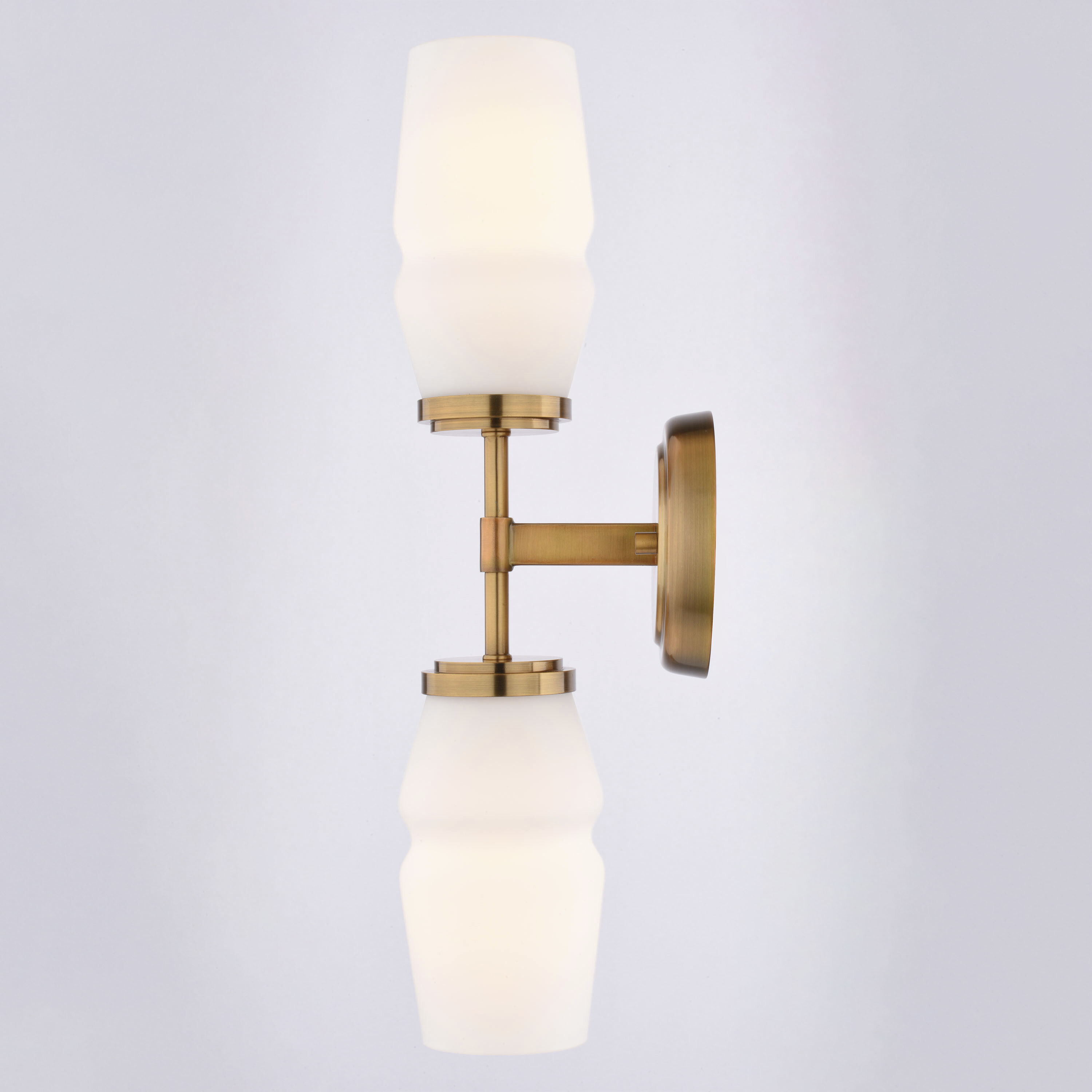 Warren 2 Light 4.75 inch Brushed Brass Wall Light