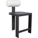 Bolster Back 38.5 inch Java Black and Oyster White Outdoor Counter Stool