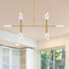 Star Dust 10 Light 34.75 inch Brushed Gold Island Pendant Ceiling Light