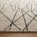 Myra 90 X 63 inch Black/White Rug in 5 x 7
