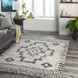 Capella Shag 120 X 94 inch Light Grey Rug, Rectangle