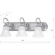 Elipse 3 Light 24 inch Brushed Nickel Vanity Light Wall Light