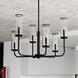 Glencoe 6 Light 28 inch Matte Black Chandelier Ceiling Light