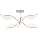 Sean Lavin Belterra LED 29.9 inch Polished Nickel Flushmount/Chandelier Ceiling Light, Integrated LED