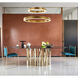 Canada LED 31.5 inch Gold Chandelier Ceiling Light