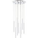 Forest LED 16 inch Chrome Chandelier Ceiling Light