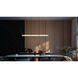 Miami LED 48 inch Polished Chrome Linear Pendant Ceiling Light