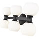 Artemis 6 Light 25 inch Matte Black Vanity Wall Light