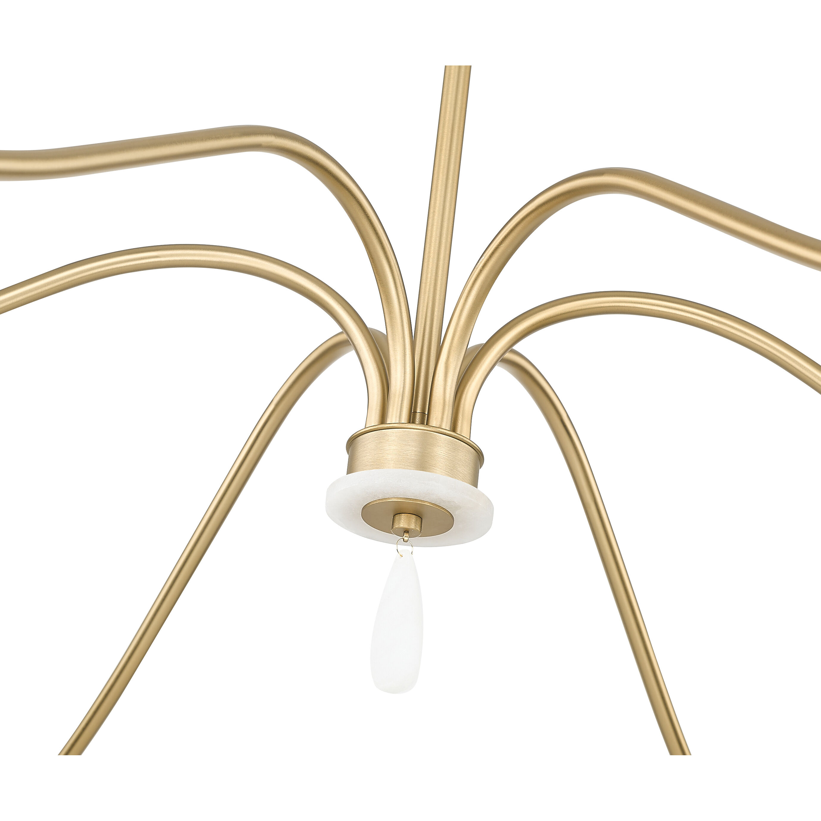 Toussant 6 Light 63 inch Mondern Gold Chandelier Ceiling Light in Modern Gold