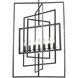 Capri 7 Light 24 inch Raw Steel Lantern Chandelier Ceiling Light
