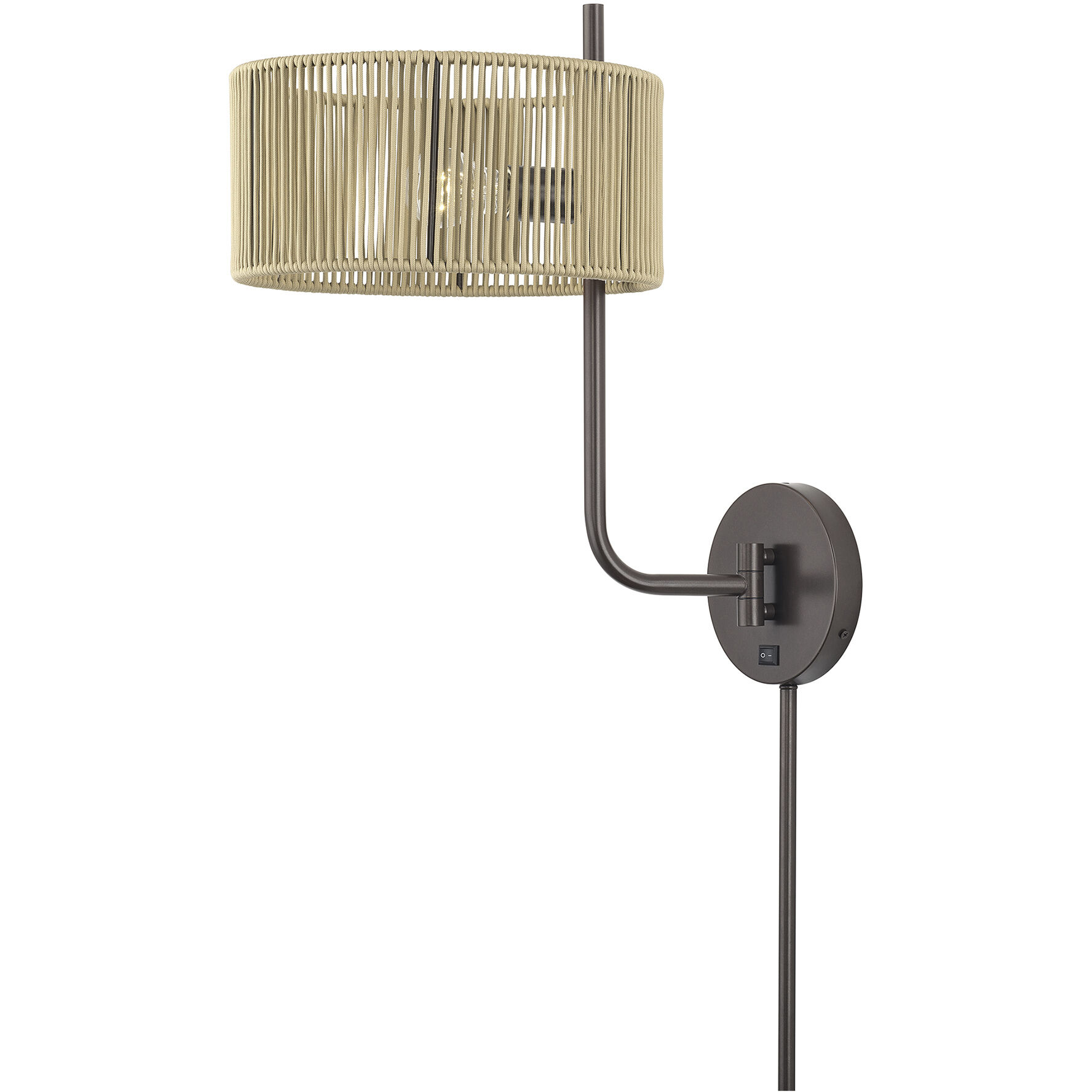 Acordia 17 inch 40.00 watt English Bronze Swing Arm Wall Lamp Wall Light