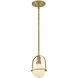 Somerset 1 Light 6.25 inch Heritage Brass Convertible Semi-Flush Mount Ceiling Light