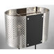 Noho 28 inch 100.00 watt Brushed Nickel W/ Sand Coal Table Lamp Portable Light