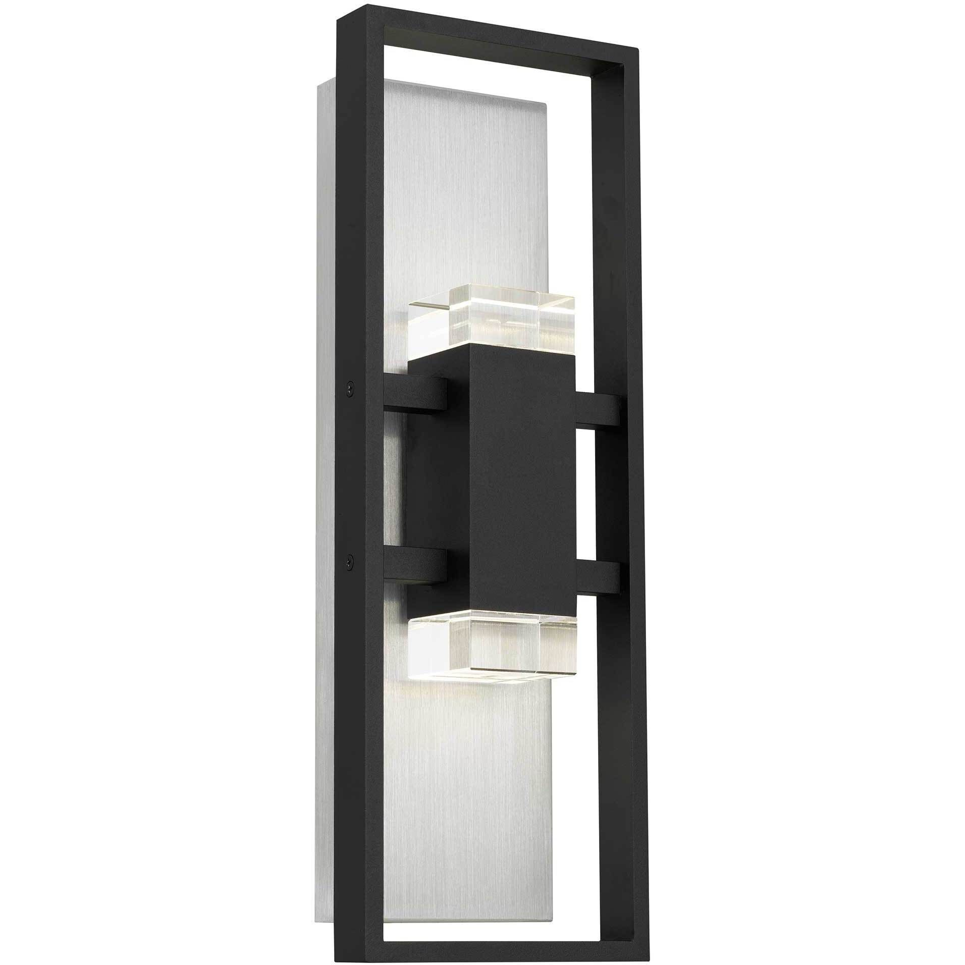 Mars LED 18 inch Sand Black Outdoor Wall Sconce