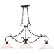 Monrovia LED 43.75 inch Oil Rubbed Bronze Linear Chandelier Ceiling Light