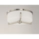 Dart 3 Light 14 inch Satin Nickel Flush Mount Ceiling Light