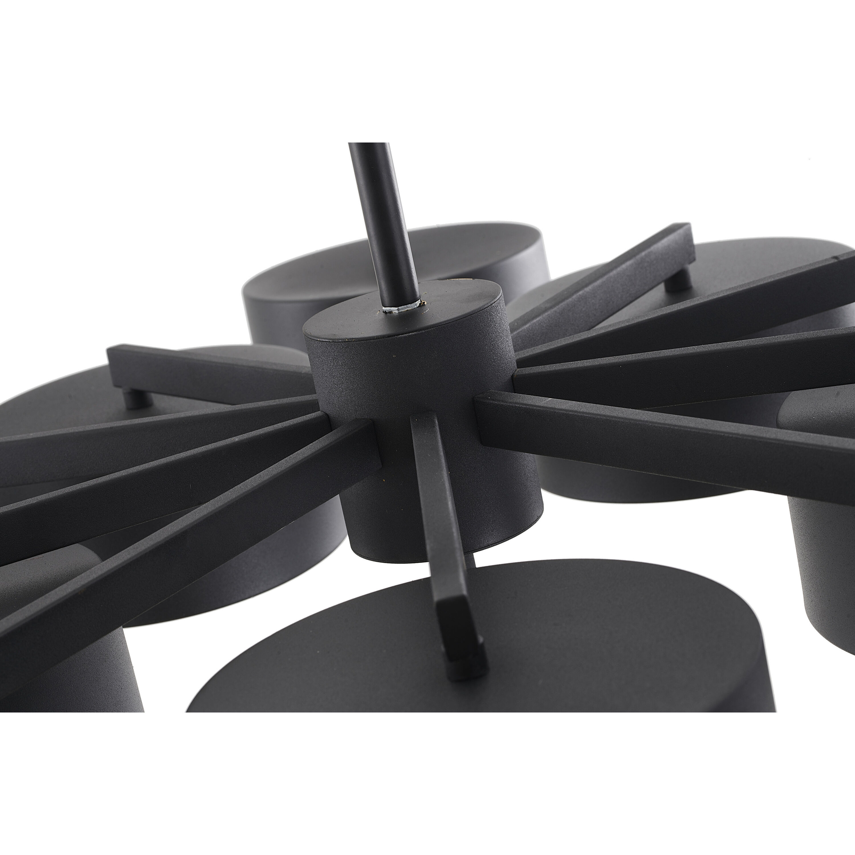 Canada LED 38 inch Black Chandelier Ceiling Light