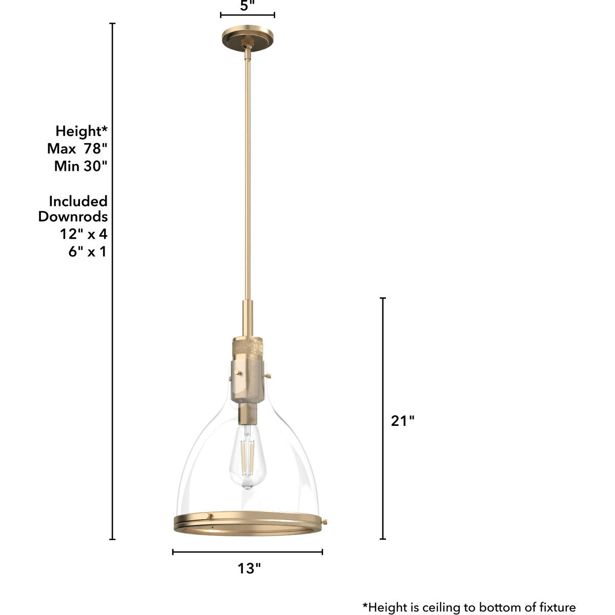 Van Nuys 1 Light 13 inch Alturas Gold Pendant Ceiling Light