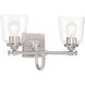 Antonia 2 Light 17.38 inch Brushed Nickel Bath Vanity Light Wall Light