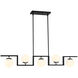 Alluria II 5 Light 46.5 inch Coal With Polished Nichel High Island Light Ceiling Light
