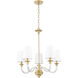 Katerina 5 Light 24 inch Rubbed Brass Chandelier Ceiling Light
