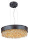 Mystic Single Pendant Ceiling Light in Bronze, Scotch Crystal