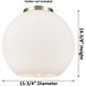 Ballston Athens 1 Light 15.75 inch Brushed Satin Nickel Pendant Ceiling Light in Incandescent, Seedy